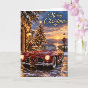 Merry Christmas Classic Mercedes Benz Card