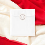 Merry Christmas Classic Monogram Ivory Classic Round Sticker<br><div class="desc">Add a personalised touch to your holiday gifts with this elegant Christmas sticker. At the centre, your monogram is showcased in a luxurious serif font, framed by the festive greeting "Merry Christmas" above and your family or couple’s name below. Perfect for sealing holiday cards, decorating gift wrap, or adding a...</div>