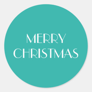 MERRY CHRISTMAS! CLASSIC ROUND STICKER