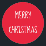 Merry Christmas Classic Round Sticker<br><div class="desc">Merry Christmas Classic Round Sticker
christmas 2023,  christmas,  christmas sticker,  sticker,  stickers,  diy,  craft</div>