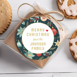 Merry Christmas! Classic Round Sticker