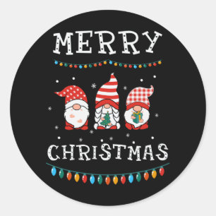 Merry Christmas Classic Round Sticker