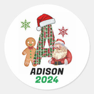 Merry christmas  classic round sticker