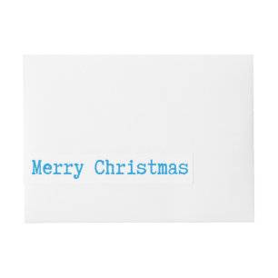 Merry Christmas Classic Wraparound Address Label