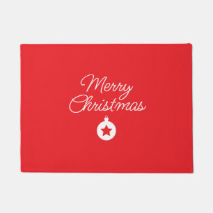 Merry Christmas Classical Unique Minimalist Plain Doormat