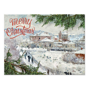Merry Christmas. Claude Monet Photo Enlargement Print