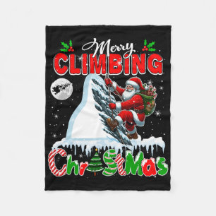 Merry Christmas Climbing Colorful Car Xmas Tree Li Fleece Blanket