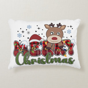 Merry christmas clipart decorative cushion