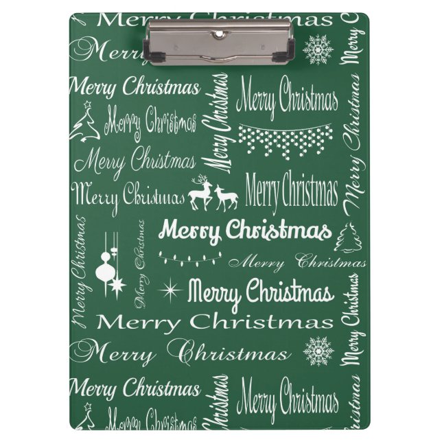 Merry Christmas Clipboard (Front)