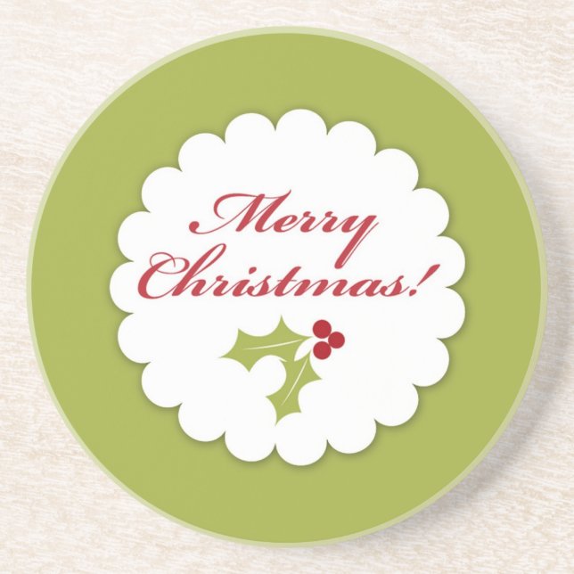 Merry Christmas Coaster (Front)