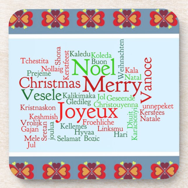 Merry Christmas Coaster (Front)