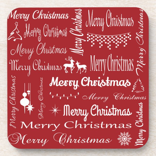 Merry Christmas Coaster (Front)