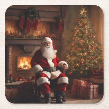 Merry Christmas Coaster – Festive Holiday