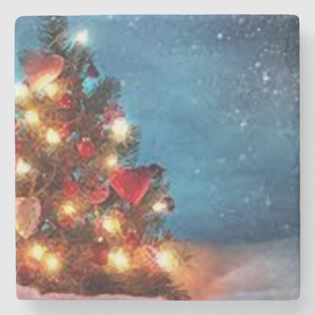 Merry christmas _coaster stone coaster (Front)