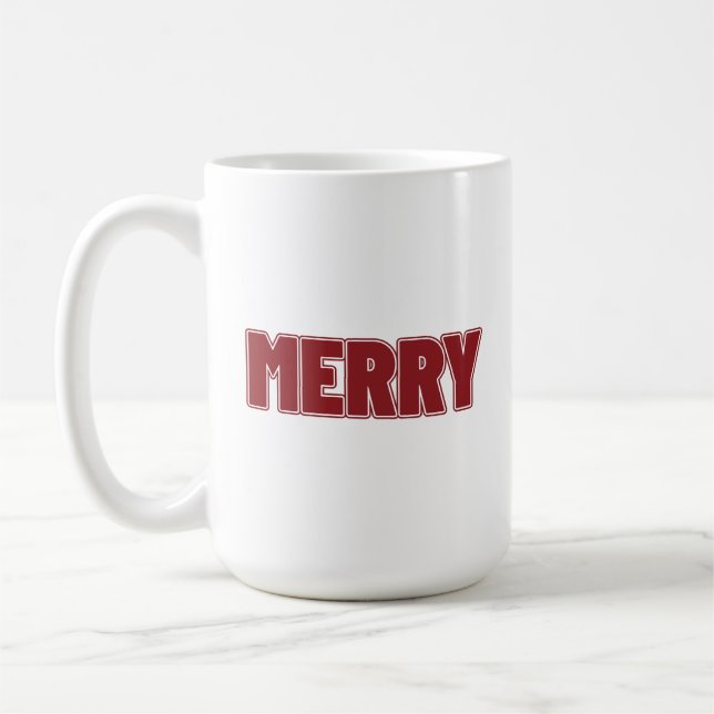 Merry Christmas Coffee Mug (Left)