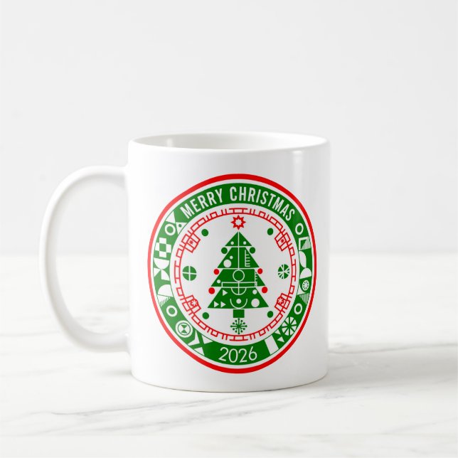 Merry Christmas Coffee Mug (Left)
