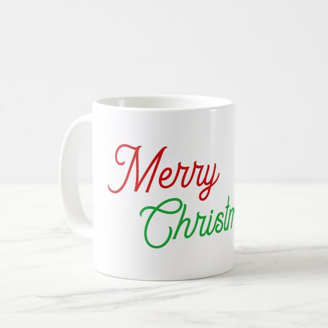 Merry Christmas Coffee Mug (Front Left)
