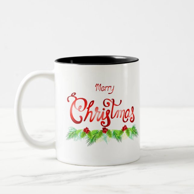 Merry Christmas Coffee Mug (Left)
