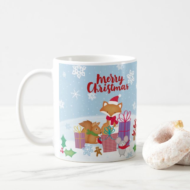 Merry Christmas  Coffee Mug (With Donut)