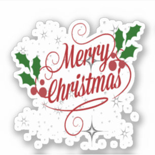 Merry Christmas, colorful holiday design