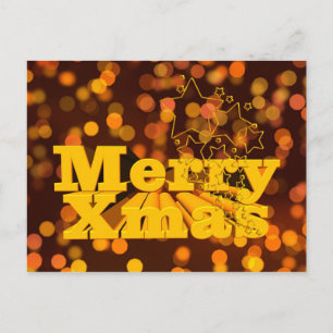 Merry Christmas Confetti ,Merry Xmas Confetti Holiday Postcard