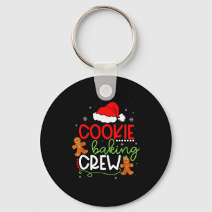 Merry Christmas Cookie Baking Crew Ginger Santa Pa Key Ring