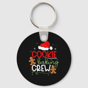 Merry Christmas Cookie Baking Crew Ginger Santa Pa Key Ring