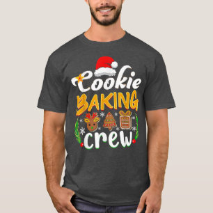 Merry Christmas Cookie Baking Crew Reindeer Xmas T T-Shirt
