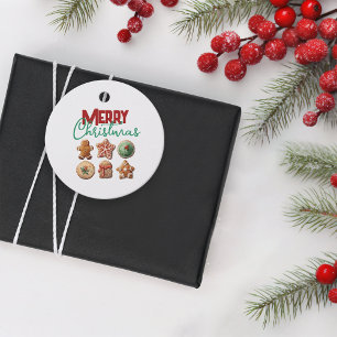 Merry Christmas Cookie Exchange Holiday Party Favour Tags