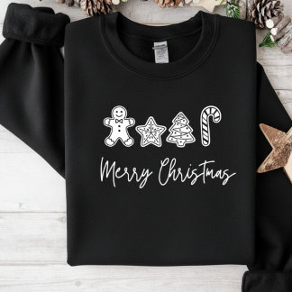 Merry Christmas Cookie Festive Holiday Sweatshirt