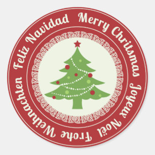Merry Christmas cookie swap stickers