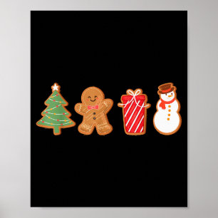 Merry Christmas Cookies Gingerbread Cookies Xmas W Poster