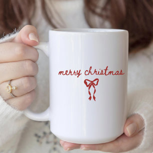 Merry Christmas Coquette Mug Gift for Her or Mum