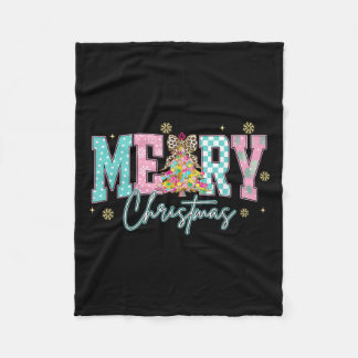 Merry Christmas Coquette, Retro Nk Christmas Men W Fleece Blanket
