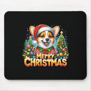Merry Christmas Corgi Dog Corgmas Matching Christm Mouse Pad