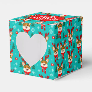 Merry Christmas Corgi Dog Favour Box