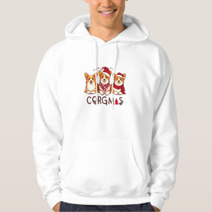 Merry Christmas Corgi Dog Santa Love Corgis Family Hoodie