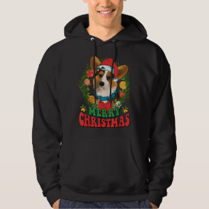 Merry Christmas Corgi Santa Hat Dog Lovers Ugly Sw Hoodie