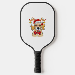 Merry Christmas Costume Reindeer Cute Santa Beagle Pickleball Paddle