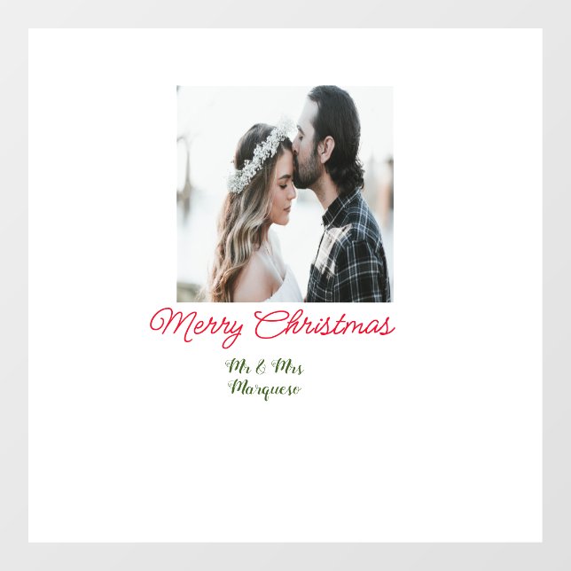 Merry Christmas couple photo add name happy holida (Sheet)