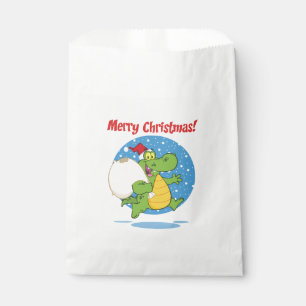 Merry Christmas Crocodile Santa   Holidays Favour Bag