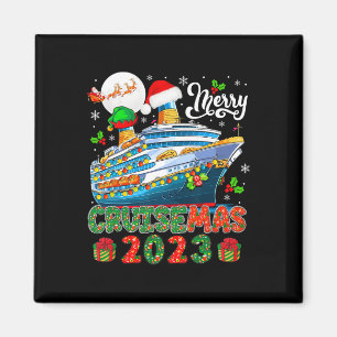 Merry Christmas Cruise 2023 Santa Elf Cruise Ship Magnet