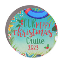 Merry Christmas Cruise Stateroom Door Magnet