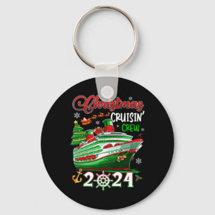 Merry Christmas Cruisin' Crew 2024 Xmas Cruise Paj Key Ring