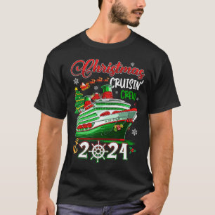 Merry Christmas Cruisin' Crew 2024 Xmas Cruise Paj T-Shirt