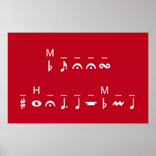 Merry Christmas Cryptogram Poster