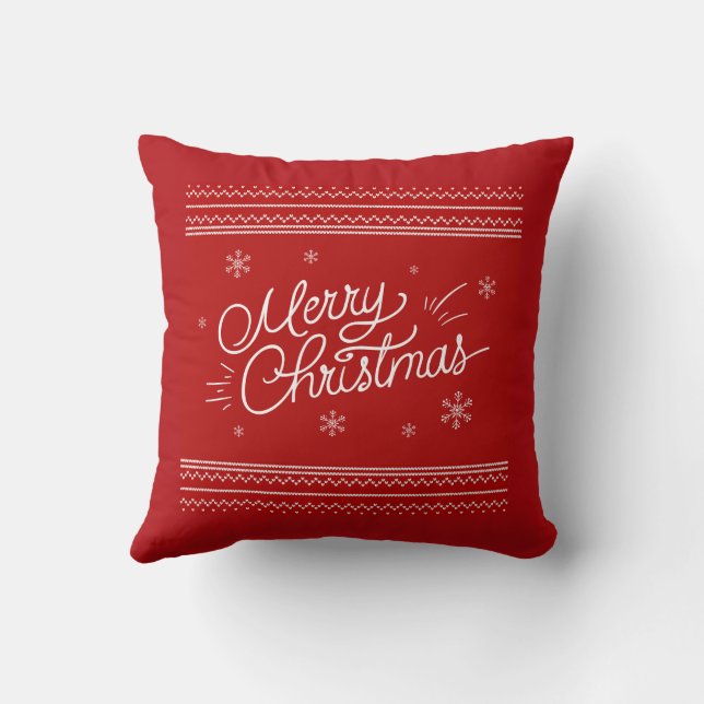 Merry Christmas Cushion (Back)