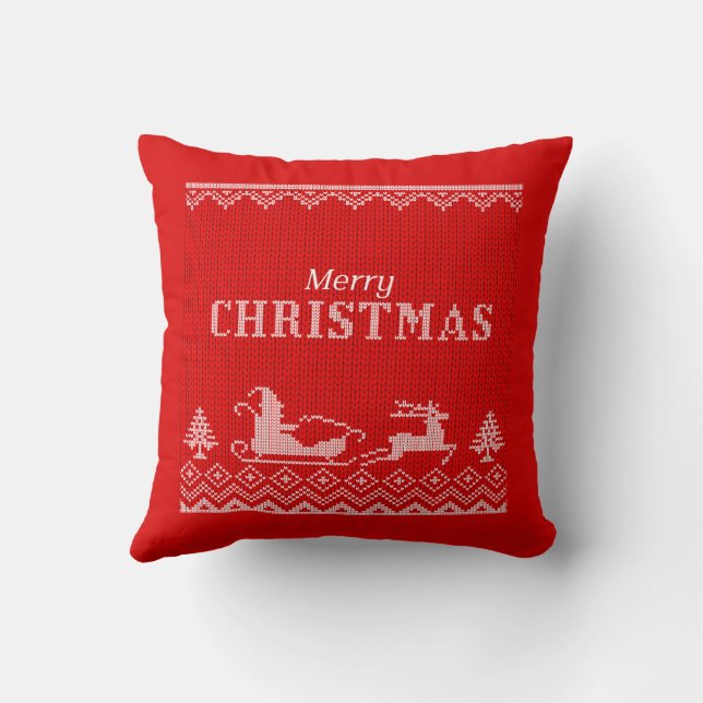 Merry Christmas Cushion (Back)