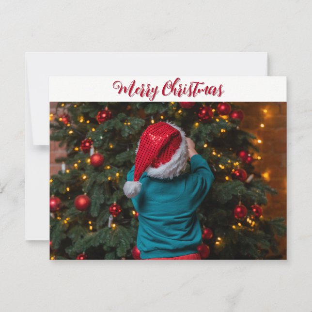 Merry Christmas custom christmas picture  Holiday Card (Front)