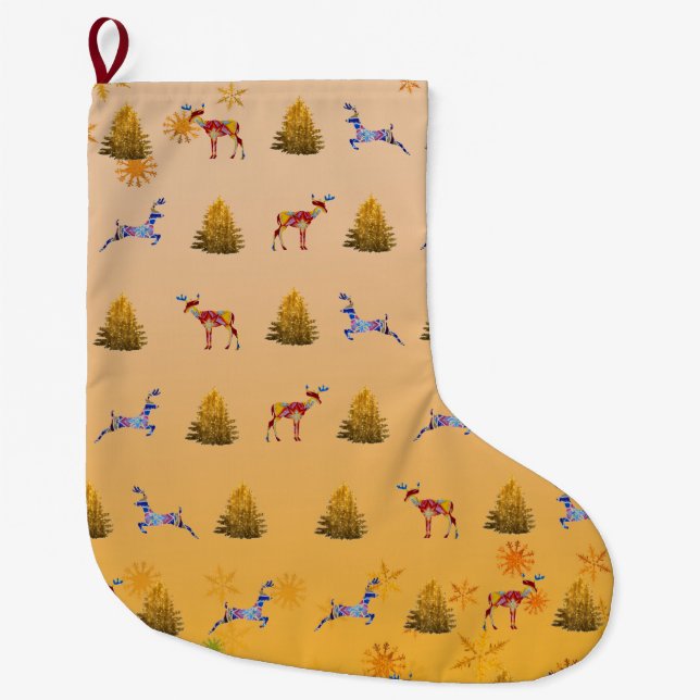 Merry Christmas Custom Christmas Stocking (Front)